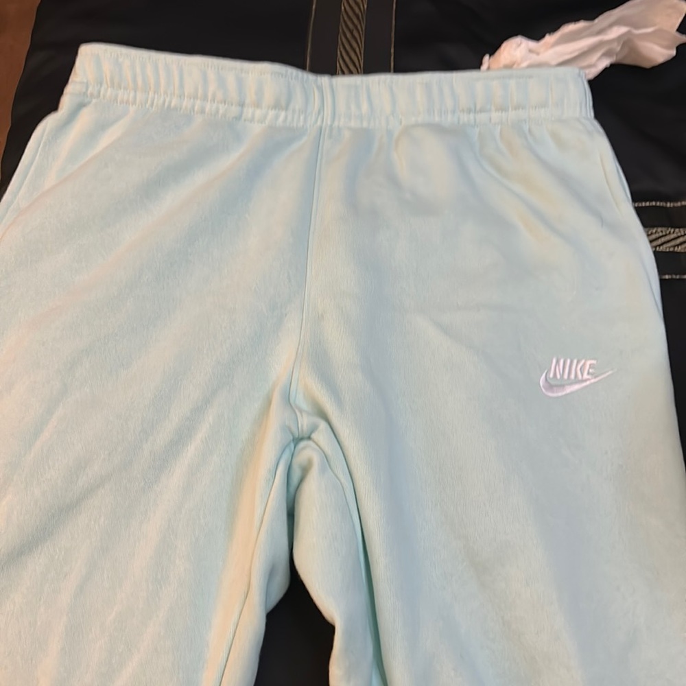 Nike sweat pants teal blue never been worn